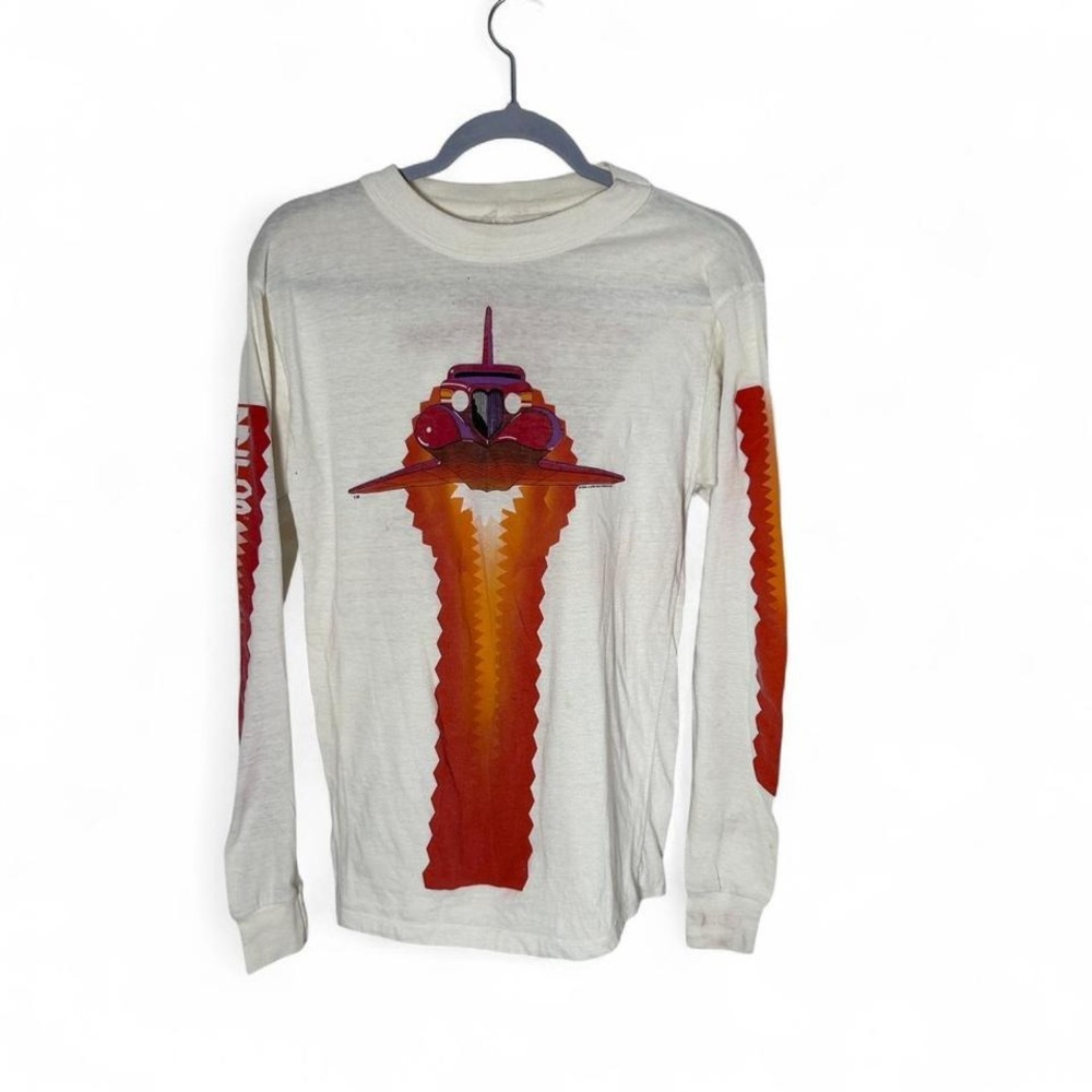 ZZ Top Afterburner Tour 1986 white long sleeve shirt #rock #bandtee